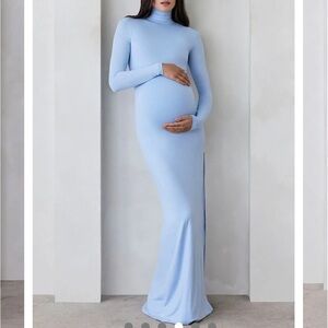 Bumpsuit The Monica Maternity Dress powder blue size s